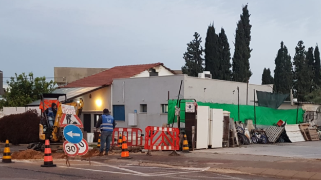 העבודות לתיקון ההצפה ברחוב שבזי