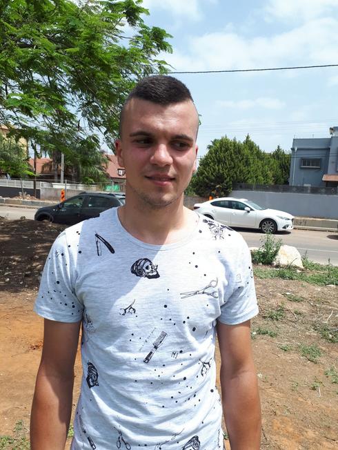 מקסים וולקוב, שוער קבוצת "אוקראינה", שהצטיין בניצחון המרשים של קבוצתו. צילום: אבישי גמליאל